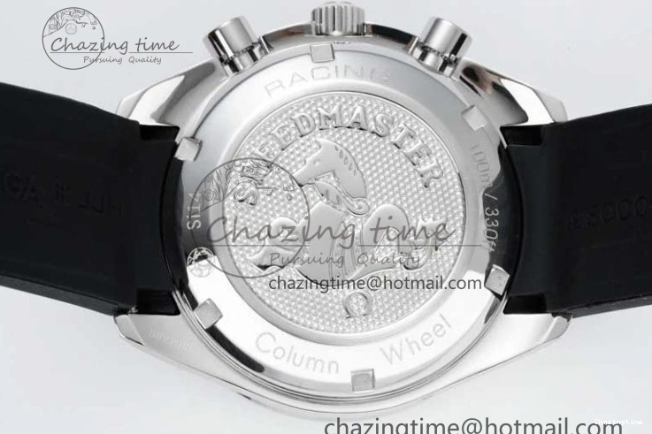 0601 SportInspired Speedmaster Racing Master SS HKF Best Edition Blue Black Dial on Black Rubber Strap A 7817